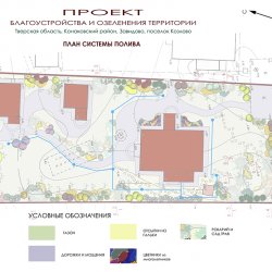 Проект участка - план по поливу
